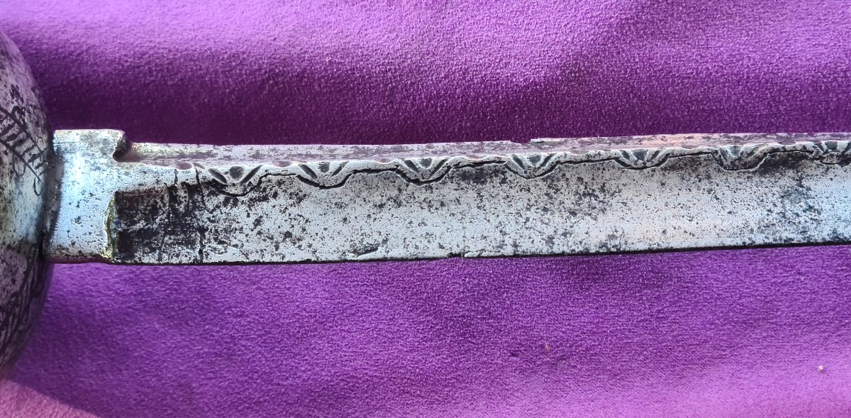 Very Long Cavalry Thrusting Rapier&amp;quot; Estoc&amp;quot;  Signed By Iohannis Koehl-photo-6