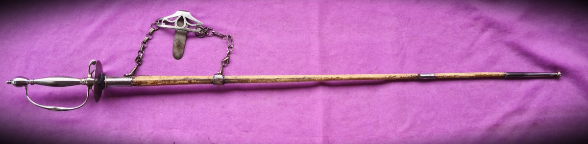 18th-century Gentleman's Sword, Complete With A Suspension System And Belt Hook-photo-2