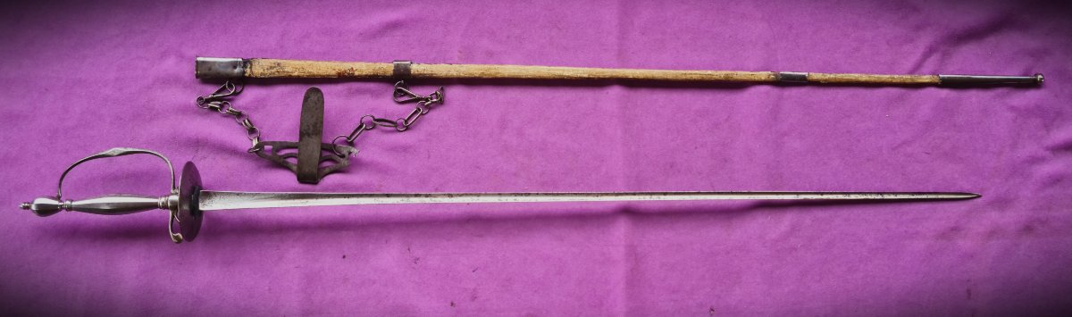 18th-century Gentleman's Sword, Complete With A Suspension System And Belt Hook-photo-4