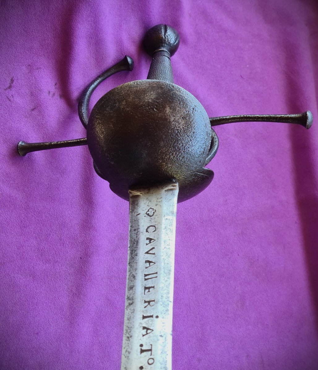 Spanish Cavalry Sword, Model 1728, Regimental, Dated 1774, Cavalleria, Por El Rey Carlos III -photo-4