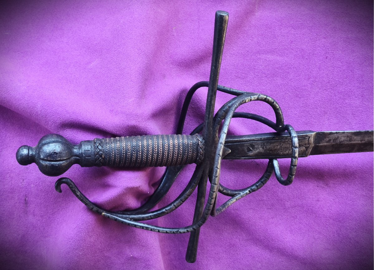 Rapière à branches,  circa 1600, probablement pour adolescent.-photo-4