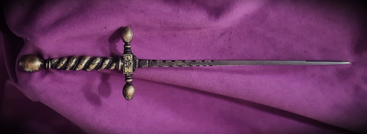 17th-century Italian Stiletto Dagger-photo-3