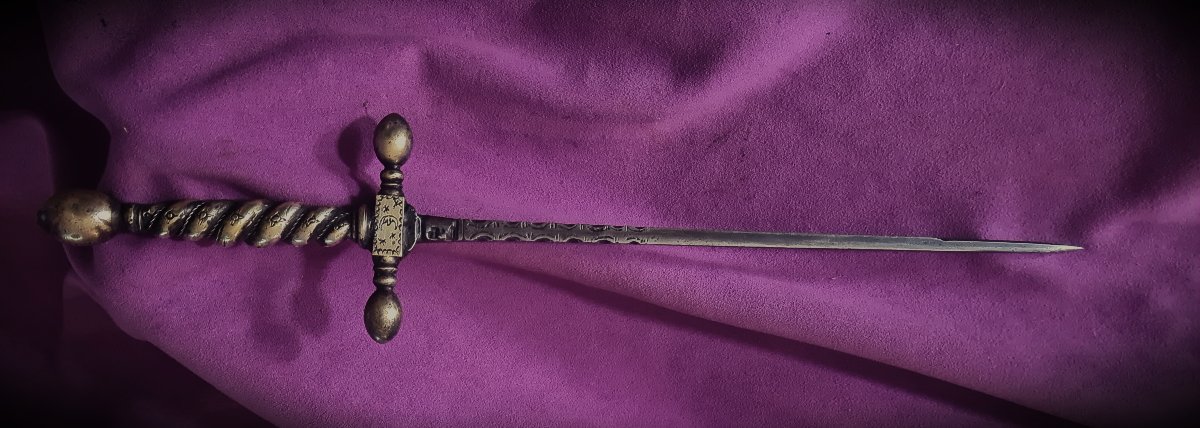 17th-century Italian Stiletto Dagger-photo-3