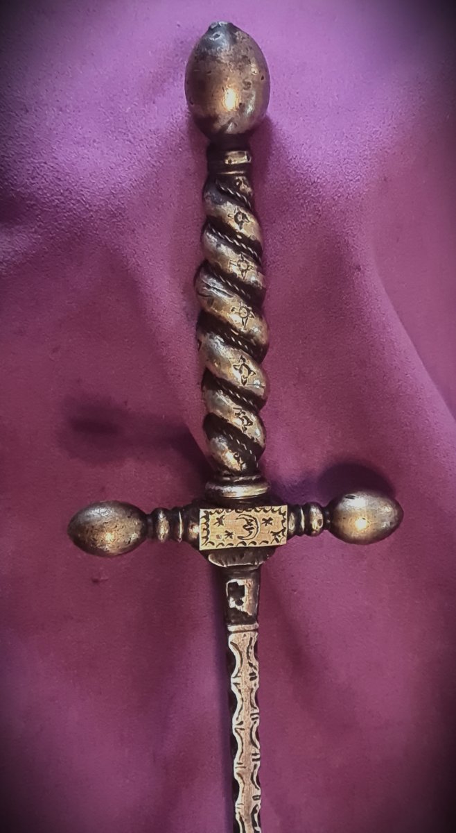 17th-century Italian Stiletto Dagger-photo-7