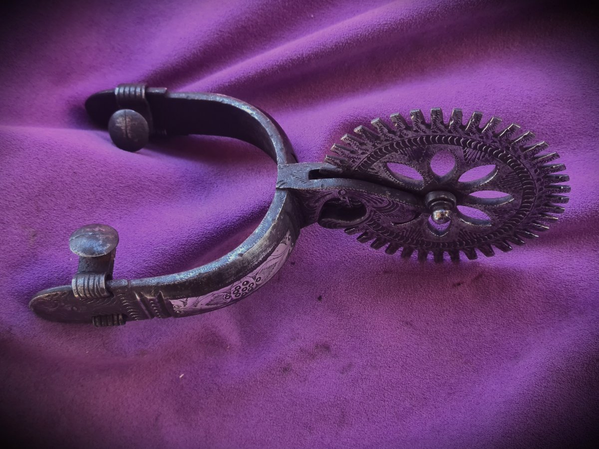 19th-century Mexican "charro" Spur-photo-3