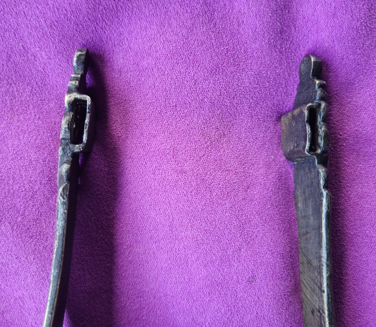 Large Argentine Spur Made Of Silver-plated Bronze And Steel, 19th Century-photo-5