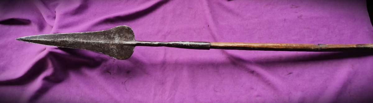 Two African Spears From The Drc (northeastern Zaire), Late 19th Century-photo-3