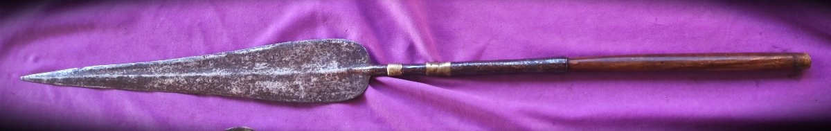 Two African Spears From The Drc (northeastern Zaire), Late 19th Century-photo-2