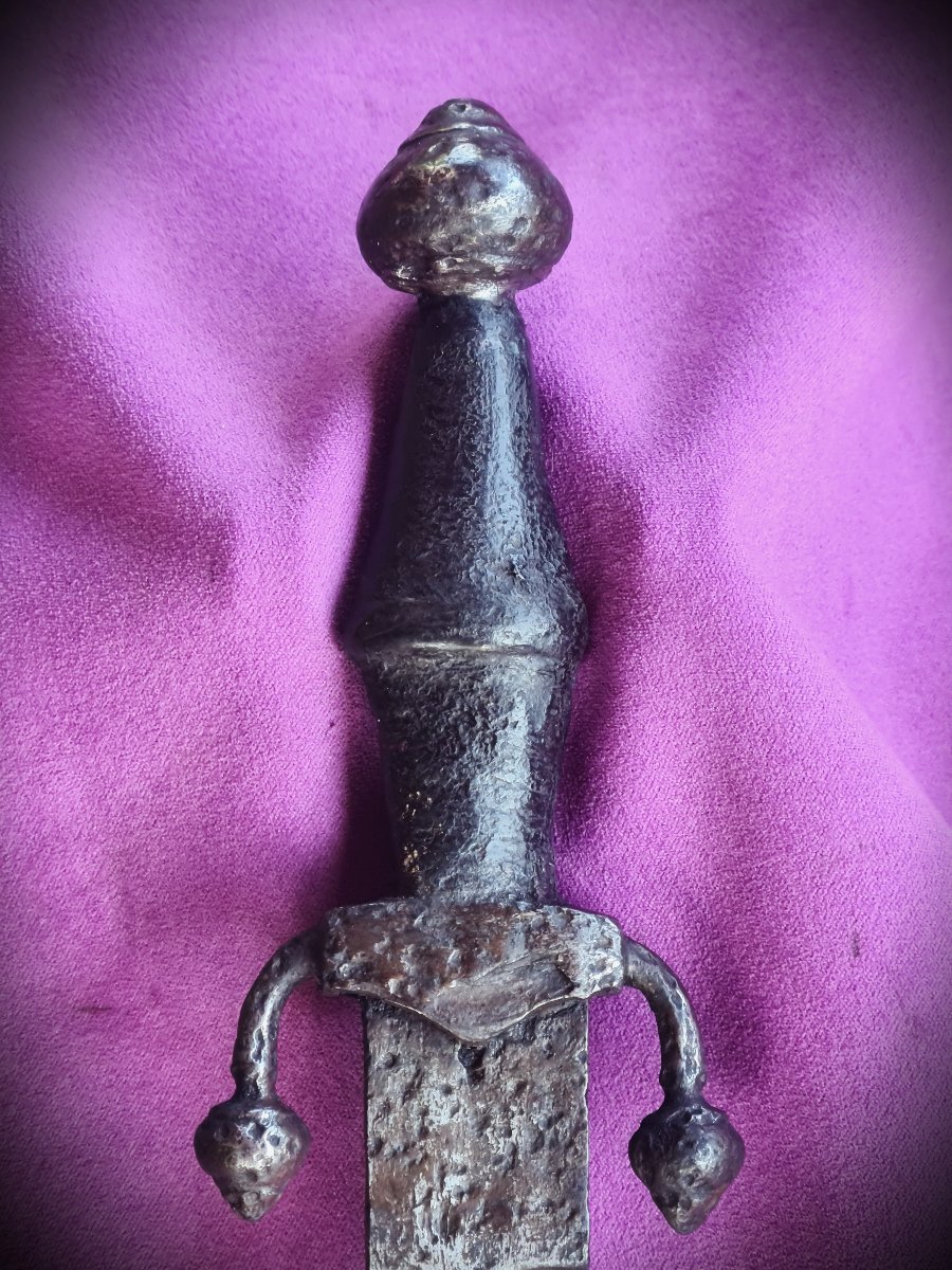 Rare, Large Hispano-moorish Dagger, 15th Century-photo-2