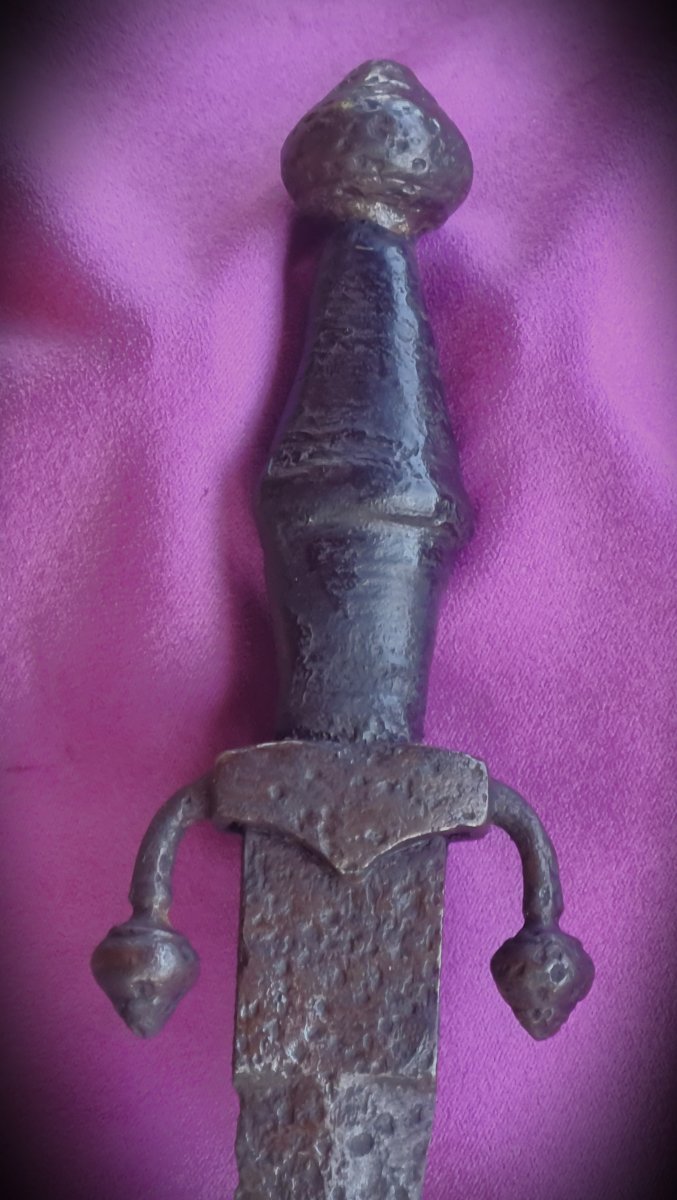 Rare, Large Hispano-moorish Dagger, 15th Century-photo-4