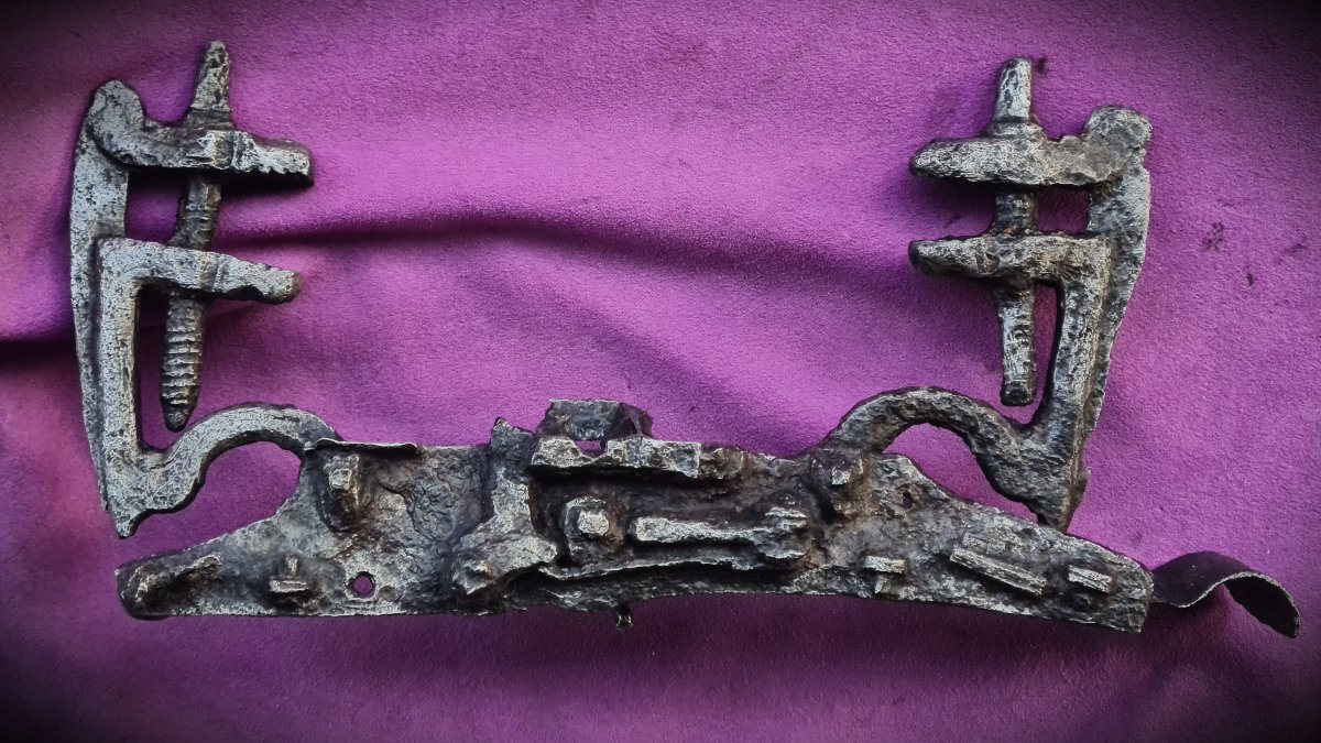 Extra-large Double Wheellock Mechanism  16th Century, For A Fortress Musket-photo-3
