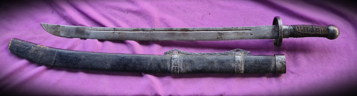 Sabre de guerre de  Chine du Nord, Dynastie Qing-photo-2