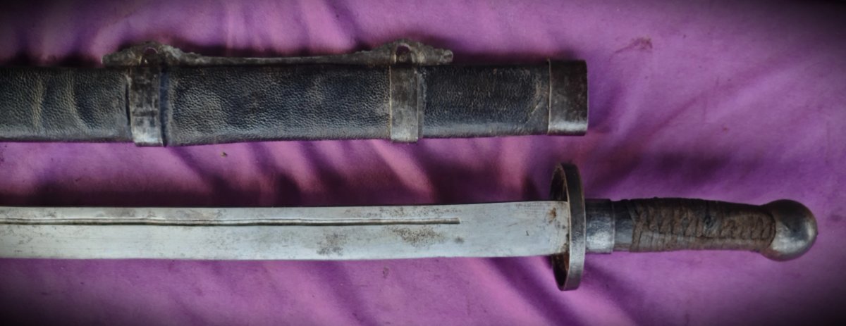 Sabre de guerre de  Chine du Nord, Dynastie Qing-photo-5