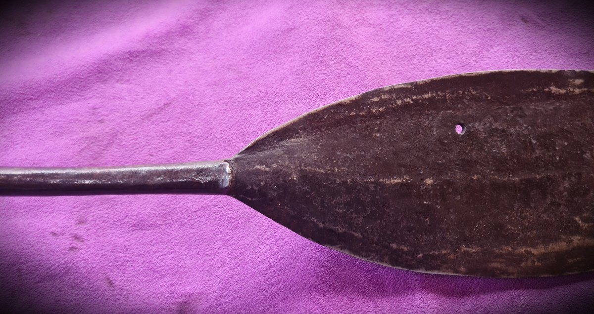 African Spear With A Long Tip, Drc, 19th Century-photo-3