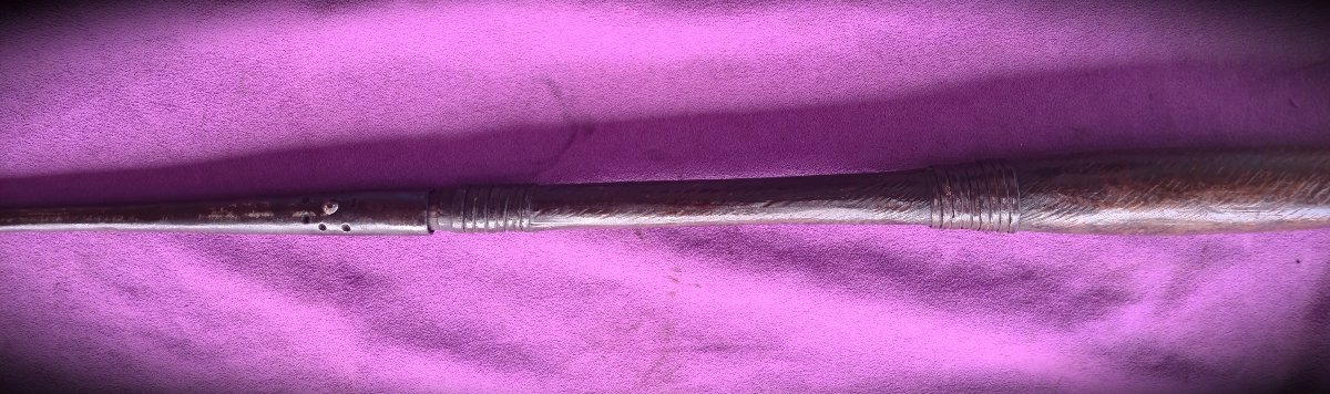 African Spear With A Long Tip, Drc, 19th Century-photo-4