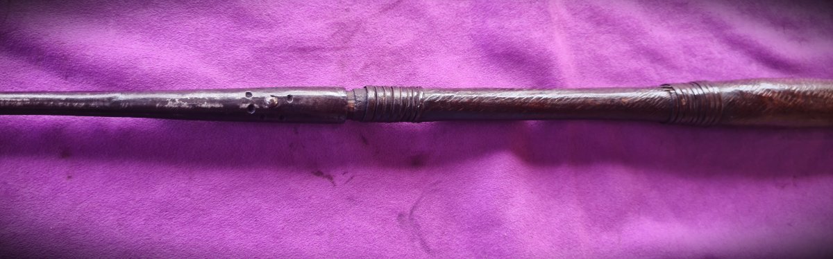 African Spear With A Long Tip, Drc, 19th Century-photo-6