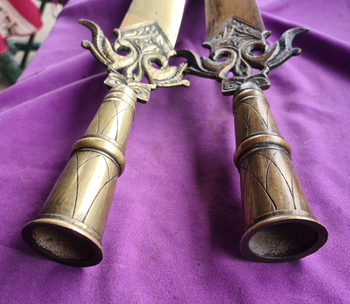 Pair Of Indo-persian Ceremonial Spontoons-photo-3