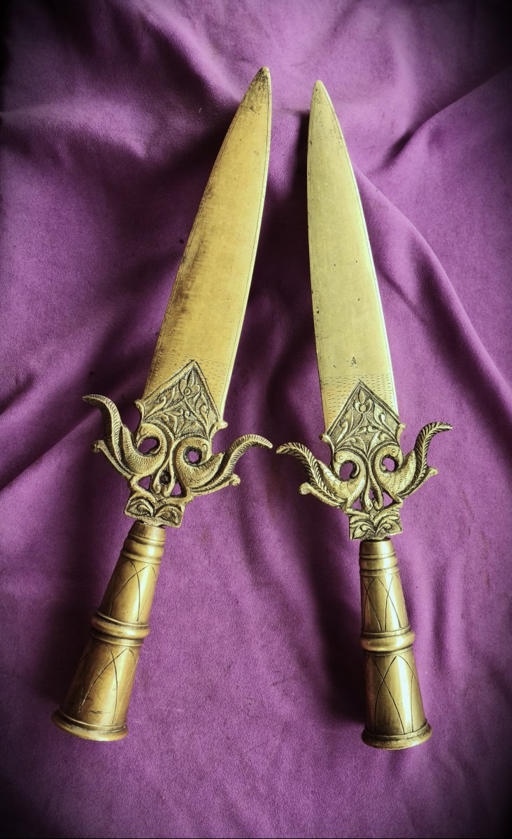 Pair Of Indo-persian Ceremonial Spontoons-photo-4
