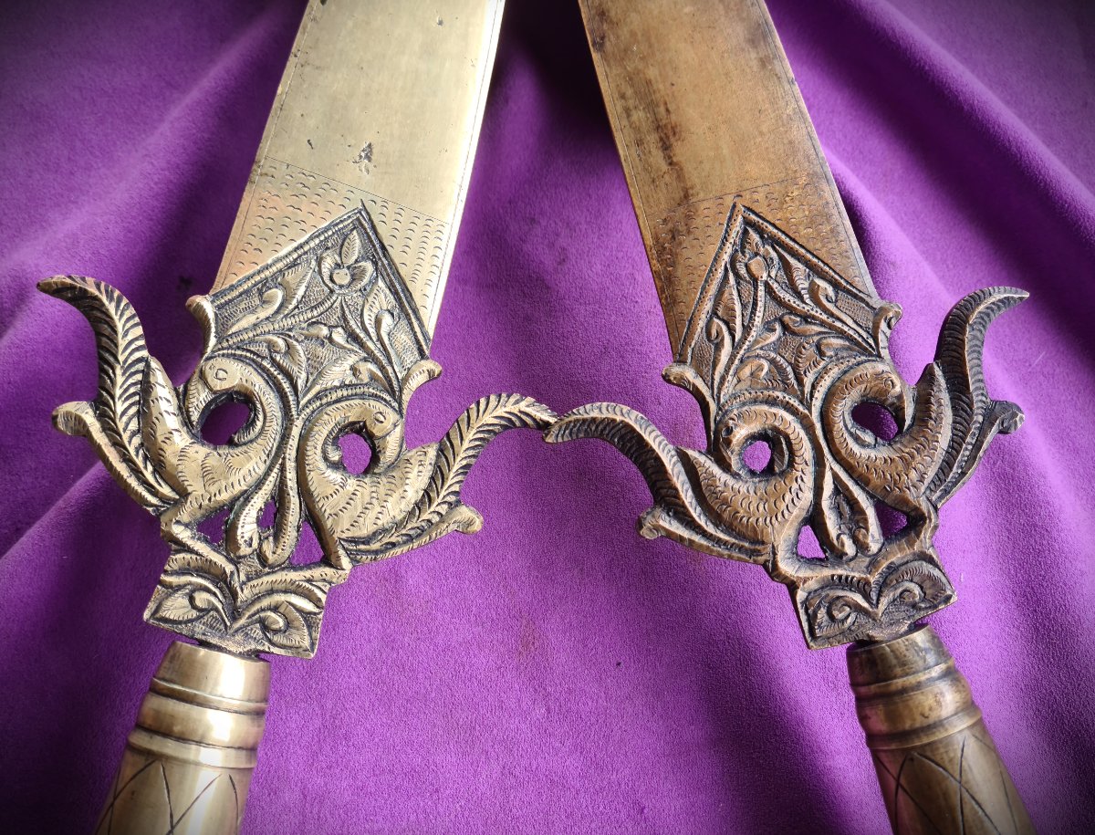 Pair Of Indo-persian Ceremonial Spontoons-photo-4