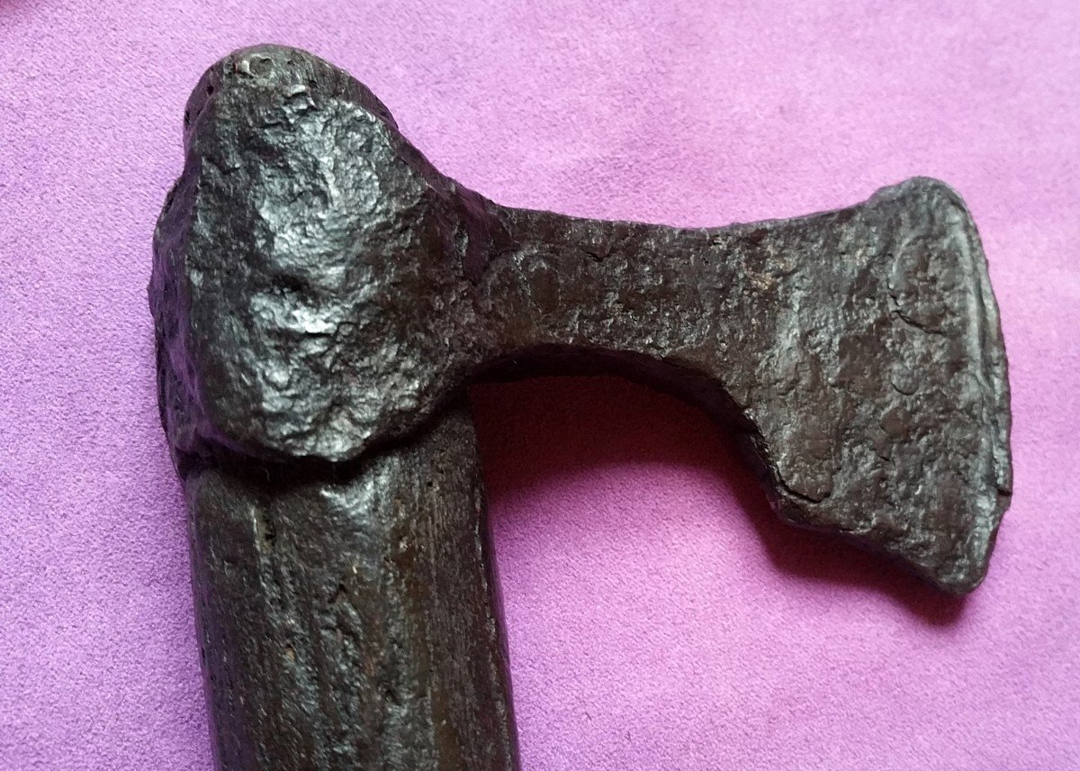 Rare hache Viking IXème siècle-photo-3