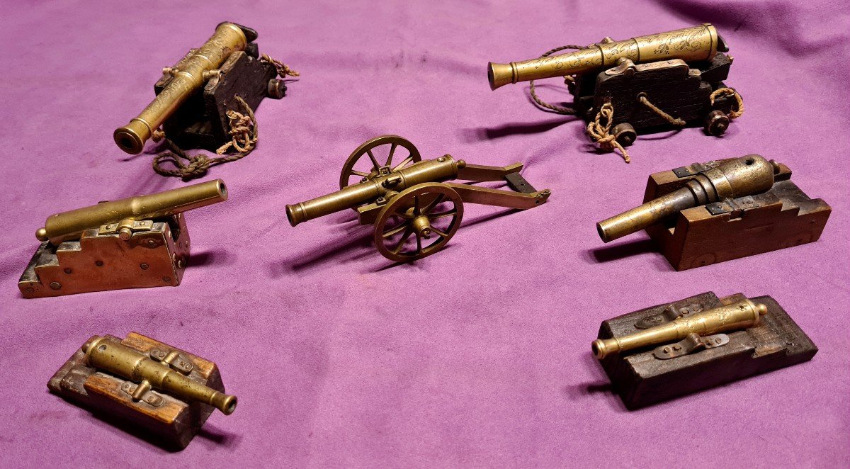 Maquette de canon de  batterie côtière, venant  d'une collection-photo-3
