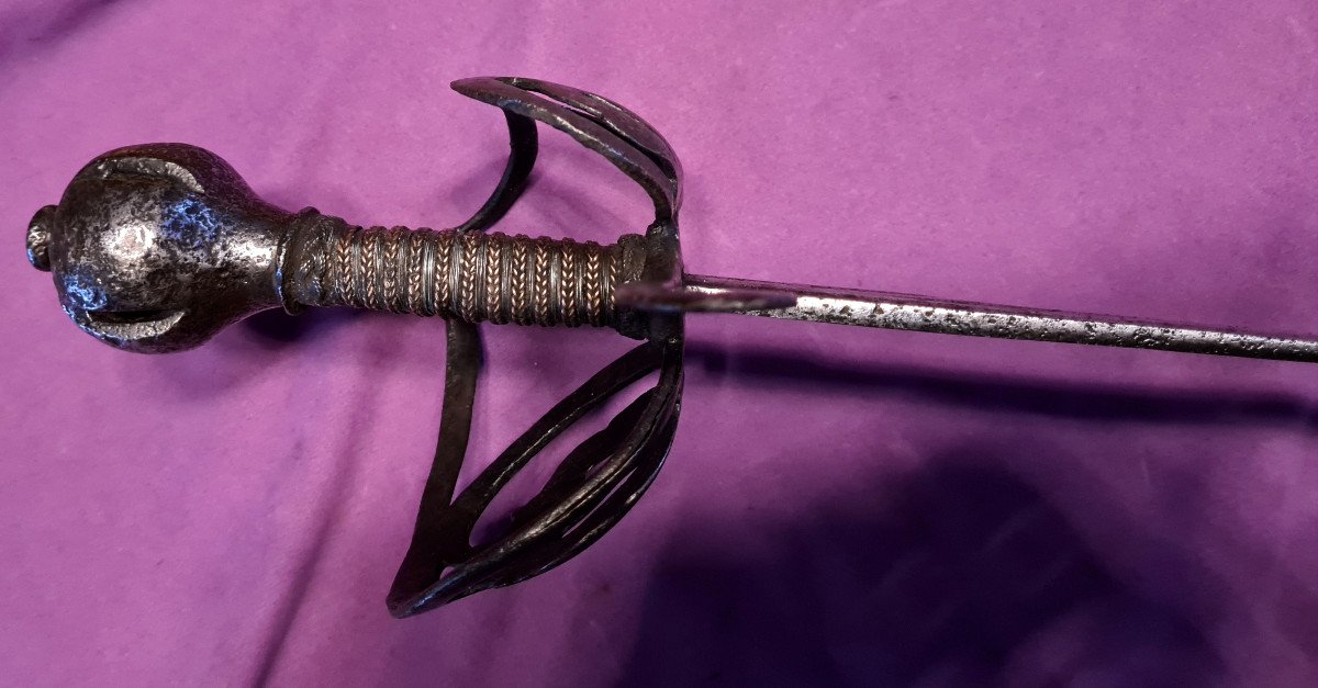 Rapière Allemande Circa 1580 Signée-photo-2