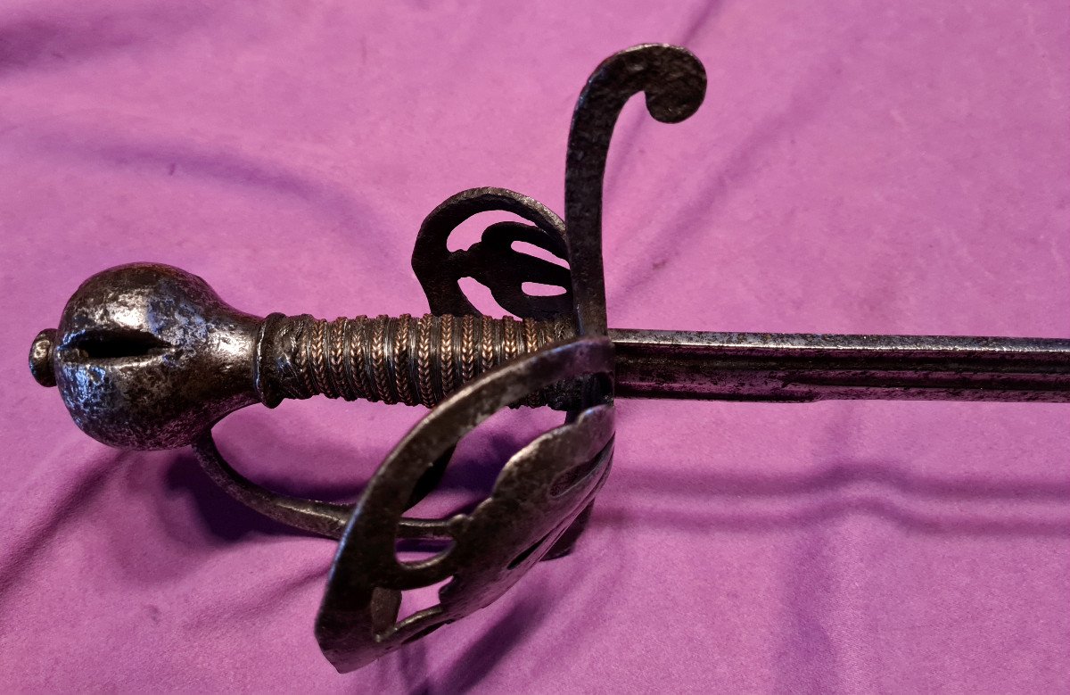 Rapière Allemande Circa 1580 Signée-photo-5