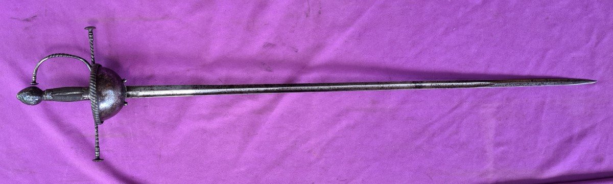 Rapier With Taza Guard , Saxony Circa 1600-photo-3