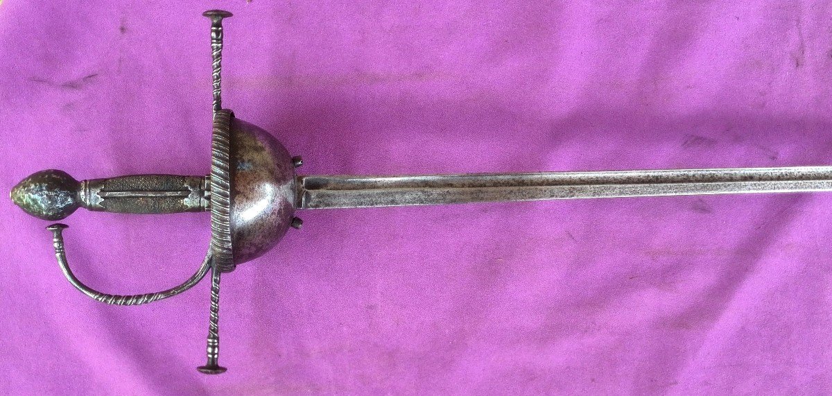 Rapier With Taza Guard , Saxony Circa 1600-photo-3