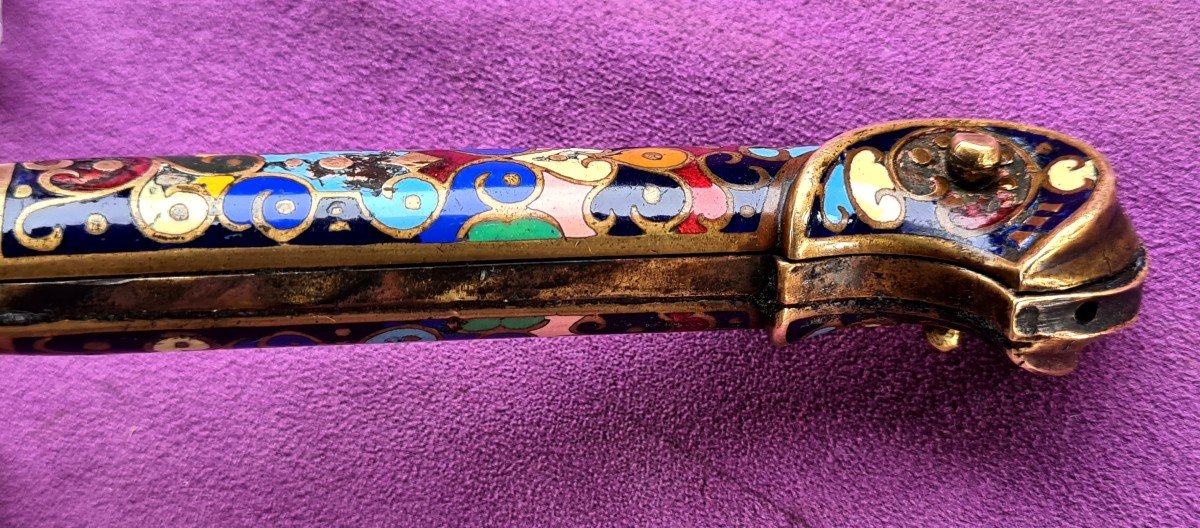 Rare Poignard Russe Cloisonné-photo-6