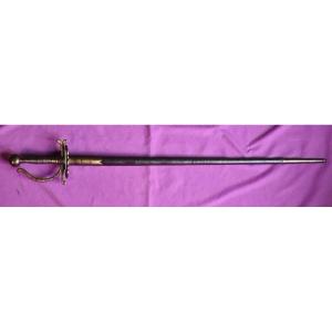 Rapier With Scabbard, 19th Century