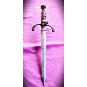 Left Hand Dagger With Engraved Motto, Louis XIV