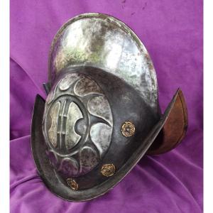 Morion Germanique "Blanc et Noir" 
