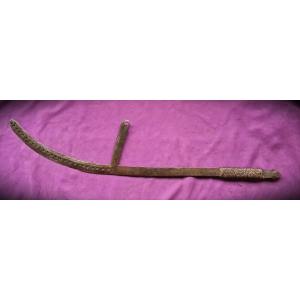 Large Antique Throwing Knife From Chad. Sara, Joualland-meynier Mission