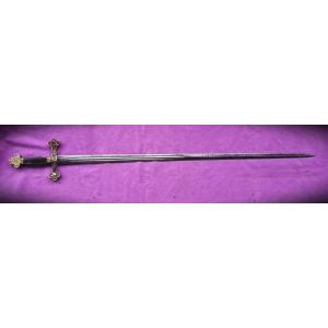 French Masonic Sword With Military Blade