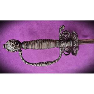 Musketeer Sword With A Blade Signed "tomas De Alla," Circa 1690