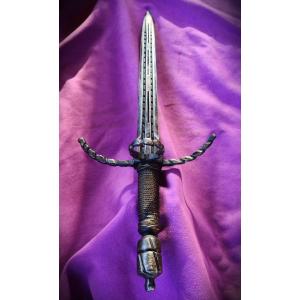 Large Left-handed Dagger With A Re-pierced Blade