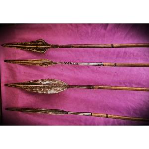 LOT DE 4 LANCES  RDC EX ZAÏRE circa 1910