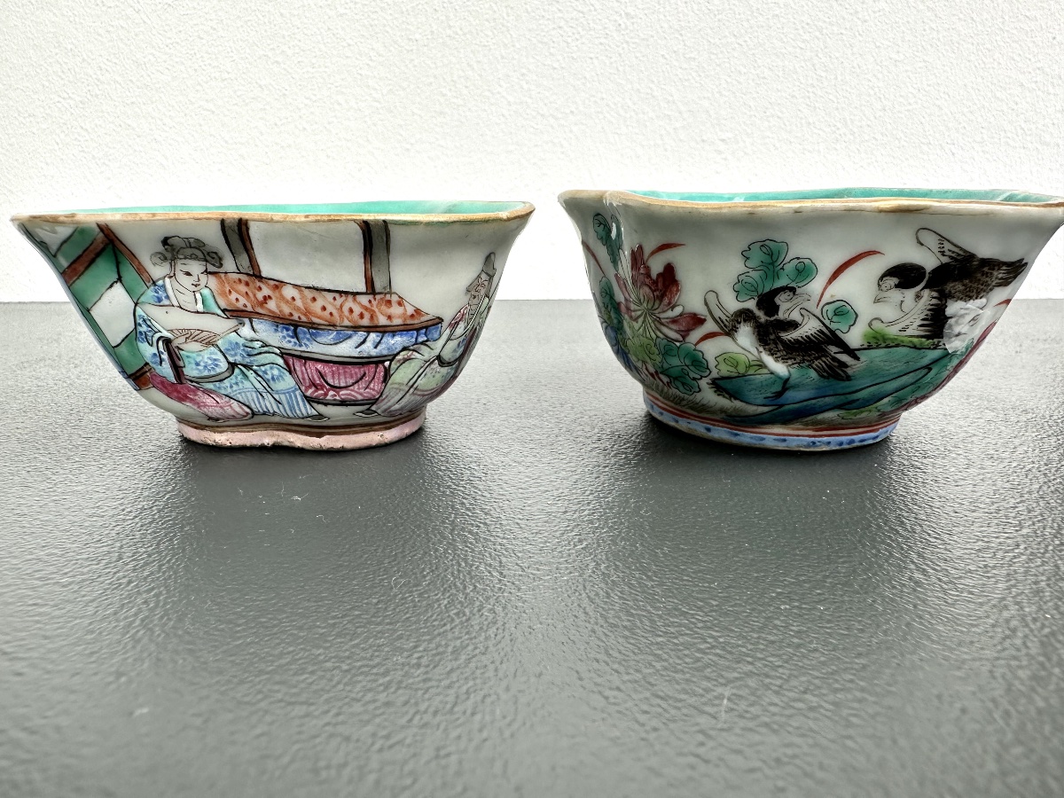 Two Miniature Chinese Porcelain Bowls