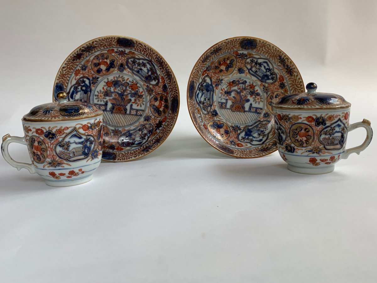 Tasses japonaises Imari du XVIIIe siècle / 18th century Japanese Imari cups-photo-2