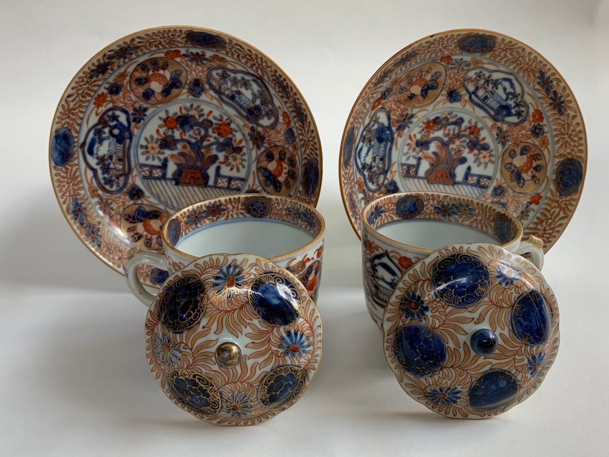 Tasses japonaises Imari du XVIIIe siècle / 18th century Japanese Imari cups-photo-4