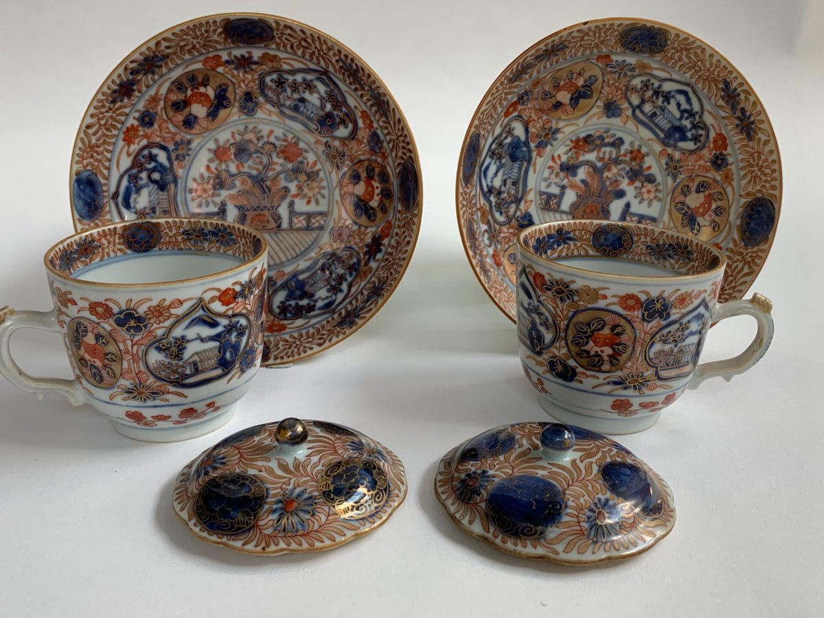 Tasses japonaises Imari du XVIIIe siècle / 18th century Japanese Imari cups-photo-1