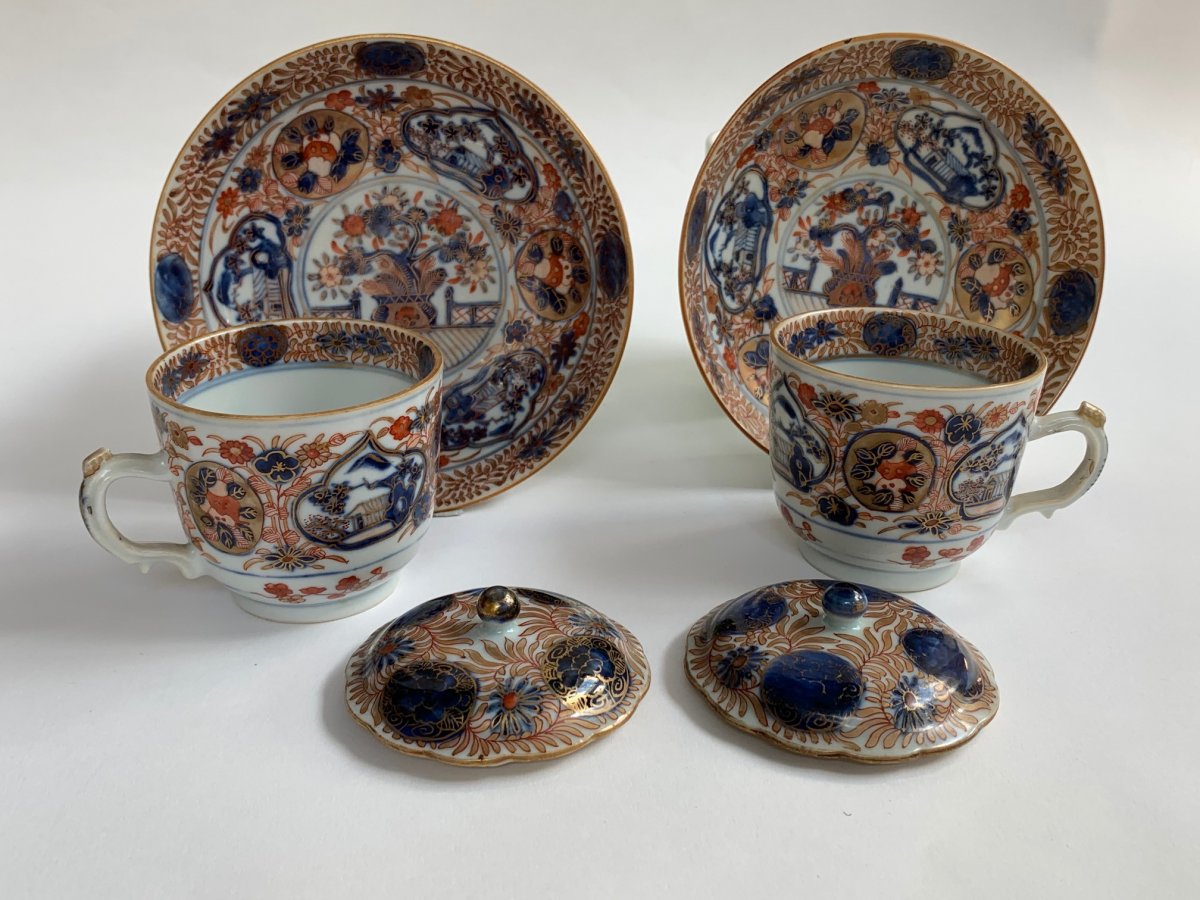 Tasses japonaises Imari du XVIIIe siècle / 18th century Japanese Imari cups-photo-4