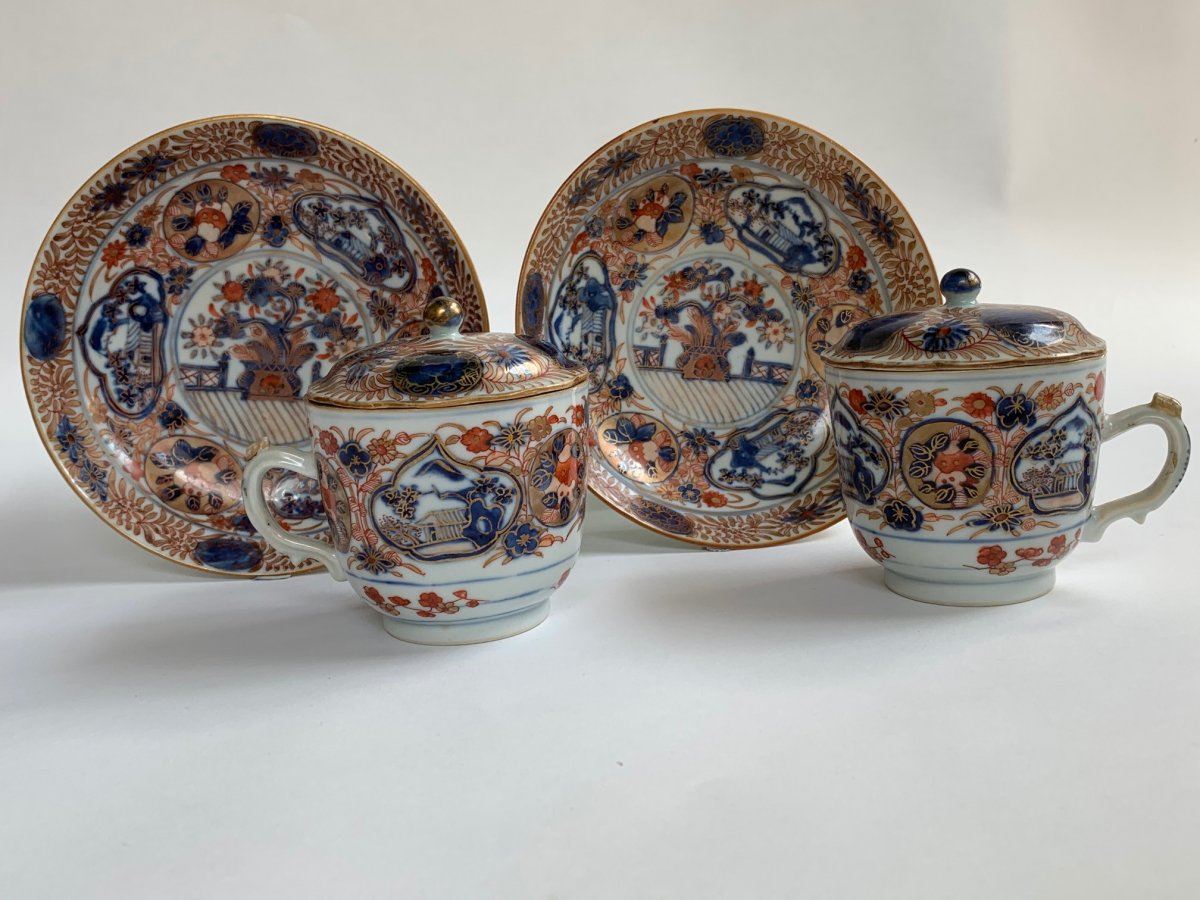 Tasses japonaises Imari du XVIIIe siècle / 18th century Japanese Imari cups