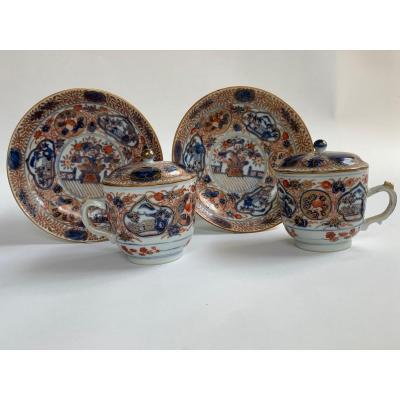 Tasses japonaises Imari du XVIIIe siècle / 18th century Japanese Imari cups