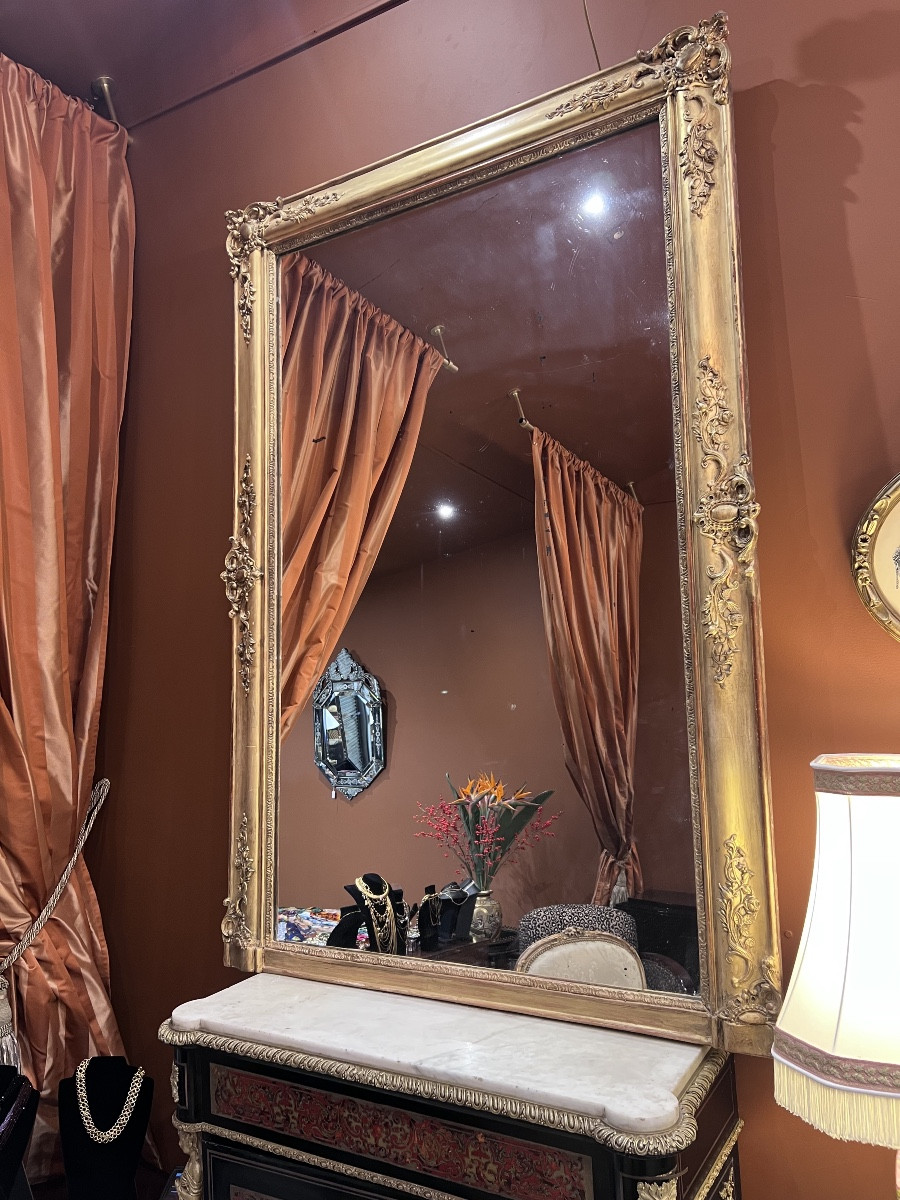 Grand miroir d’époque Restauration vers 1830-photo-2