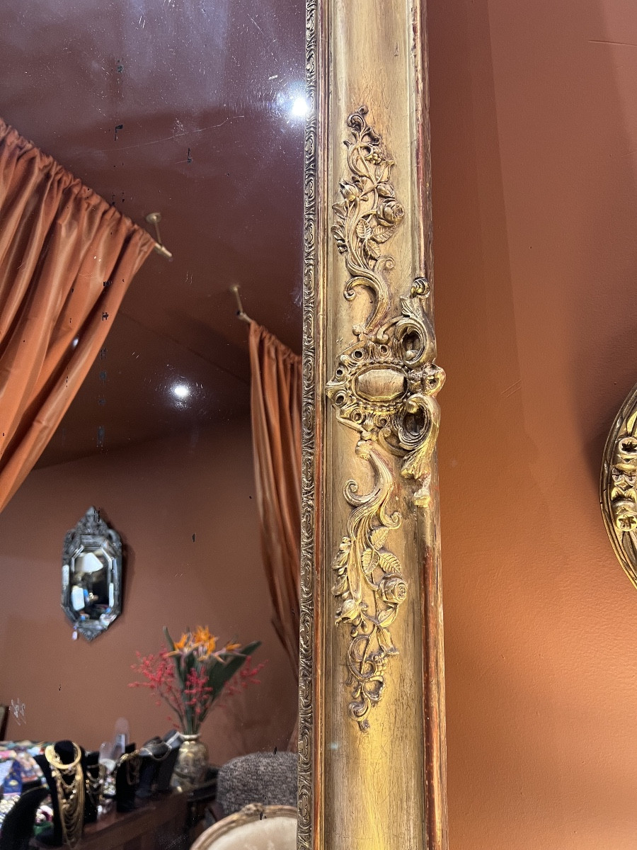Grand miroir d’époque Restauration vers 1830-photo-3