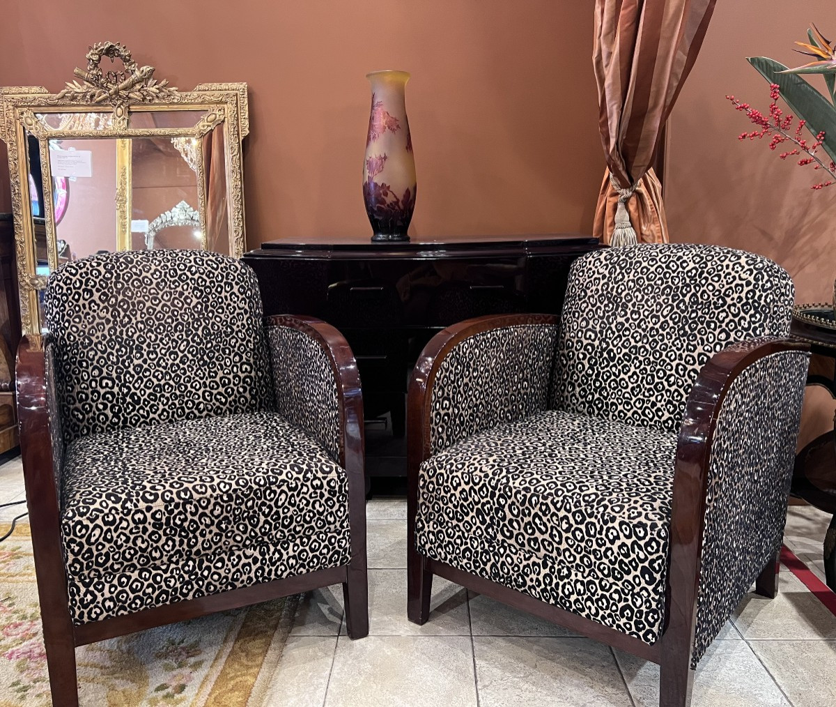 Pair Of Art Deco Period Armchairs, 1930s Work -photo-4