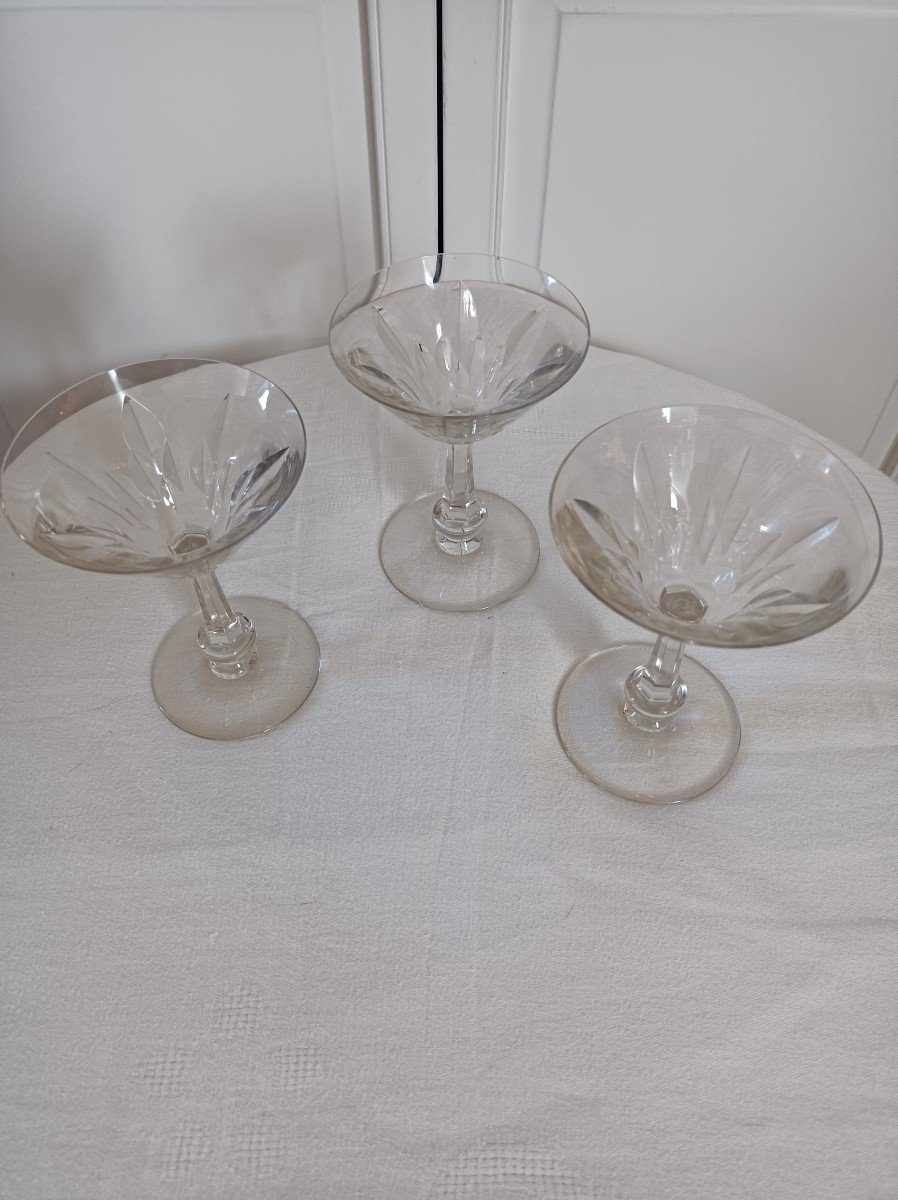 Baccarat Crystal Champagne Cup, Picardie Model-photo-2
