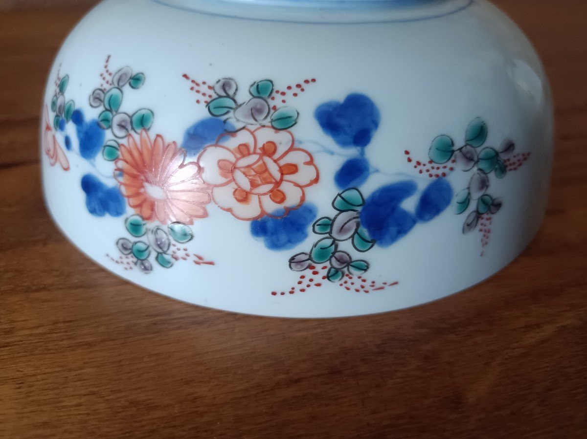East India Company, Large Porcelain Bowl With Imari Decor China 18th  Century-photo-2